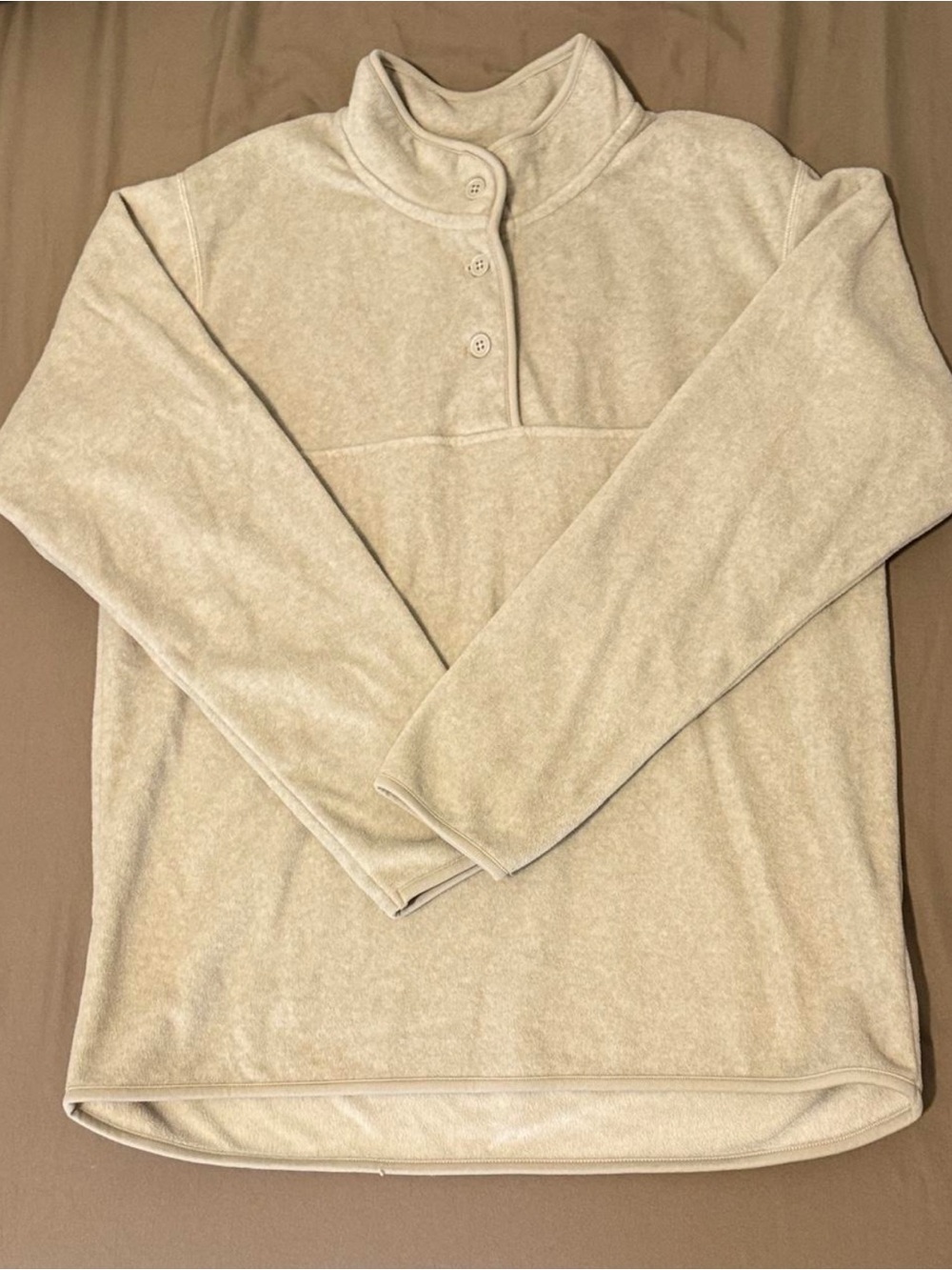 MUJI Pullover Sweatshirt Light Beige